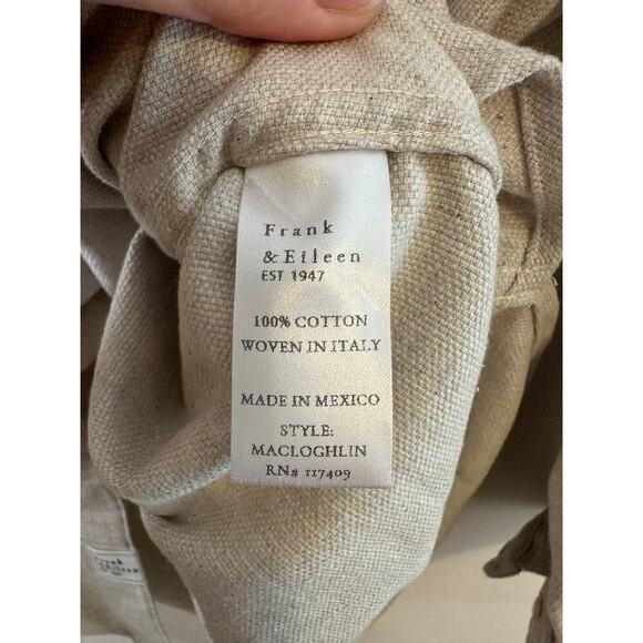 NWT Frank & Eileen McLoughlin Lagenlook Oversized Chore Shacket Natural Size M/L - Picture 8 of 11